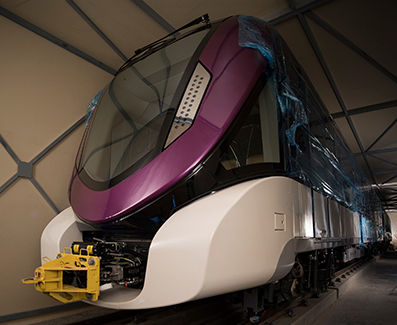 Entregado el primer tren para el Metro de Riad