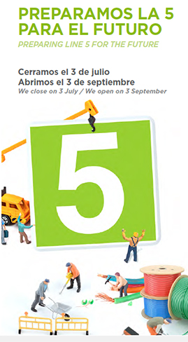 Hoy se inician las obras de remodelacin de la lnea 5 de Metro de Madrid