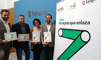 Zaragoza presenta la Tarjeta Lazo que integra todos los modos de transporte pblico metropolitano