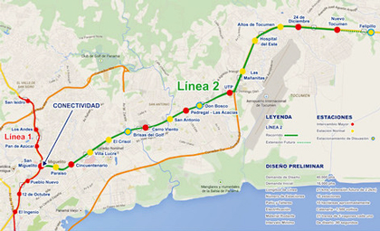Metro de Panam inaugura cinco estaciones en su lnea 2