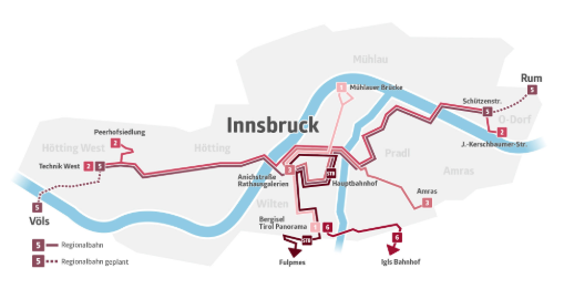 La ciudad austriaca de Innsbruck inaugura dos nuevas lneas de tranva