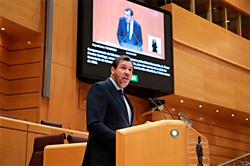 �scar Puente comparece ante el Senado para informar sobre el accidente de Adamuz
