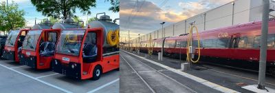 Sistemas m�viles y fijos para la extracci�n de aguas residuales de los WCs de los trenes