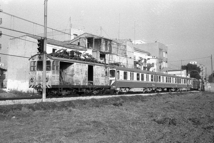 Tren de los Ferrocarriles Suburbanos de Mlaga. Fotografa de Trevor Rowe. Archivo EuskoTren/Museo Vasco del Ferrocarril.